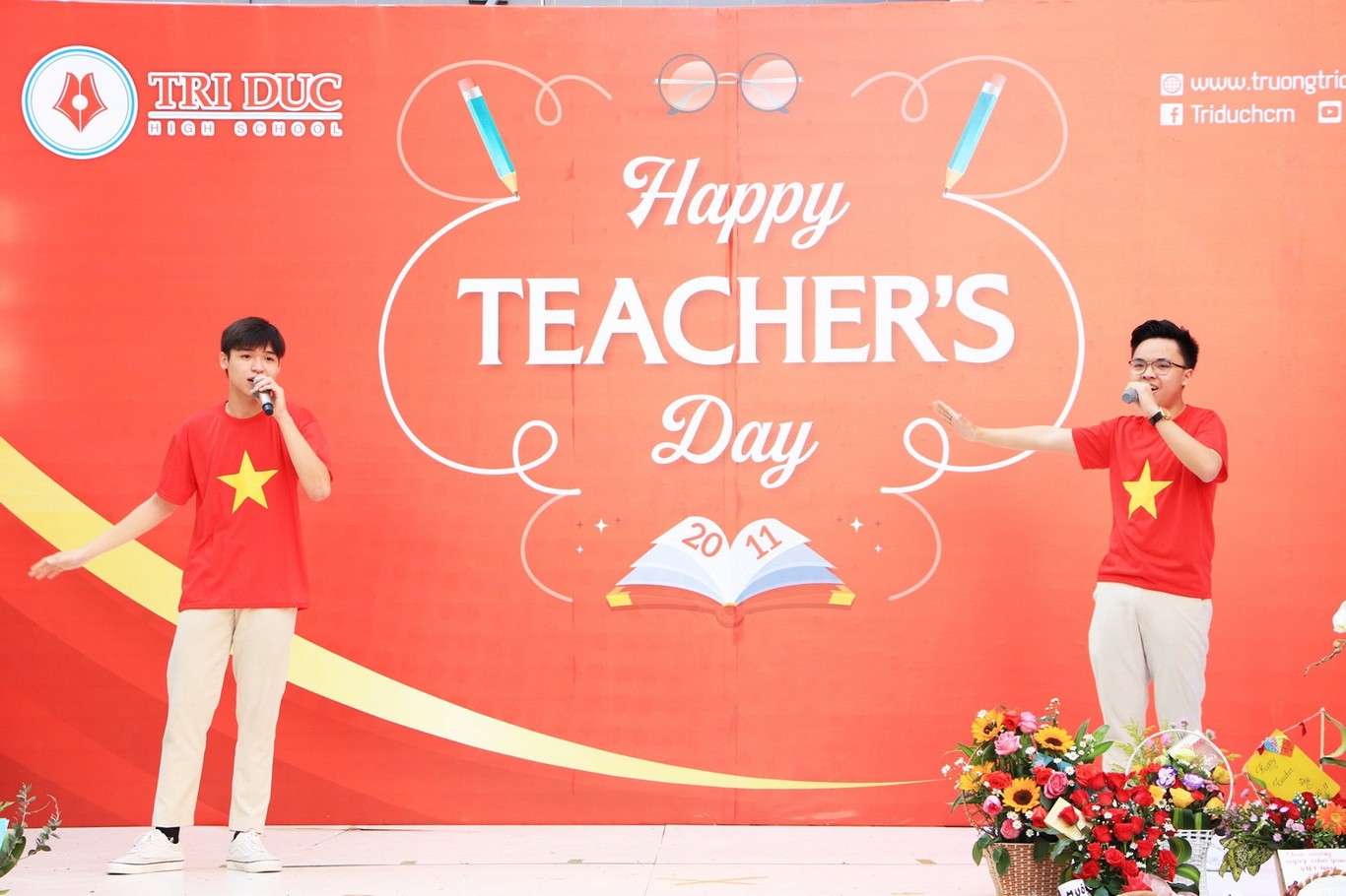 ngày nhà giáo việt nam 20-11-2020 tại trường trí đức quận tân phú tp hồ chí minh